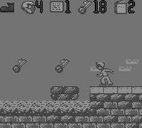 une photo d'Ã©cran de The Pagemaster sur Nintendo Game Boy